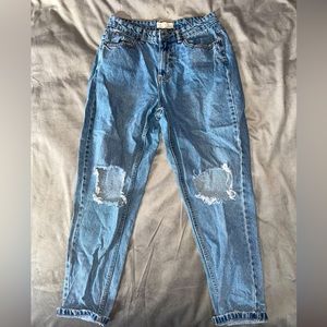 High Rise Blue Jeans Size 8